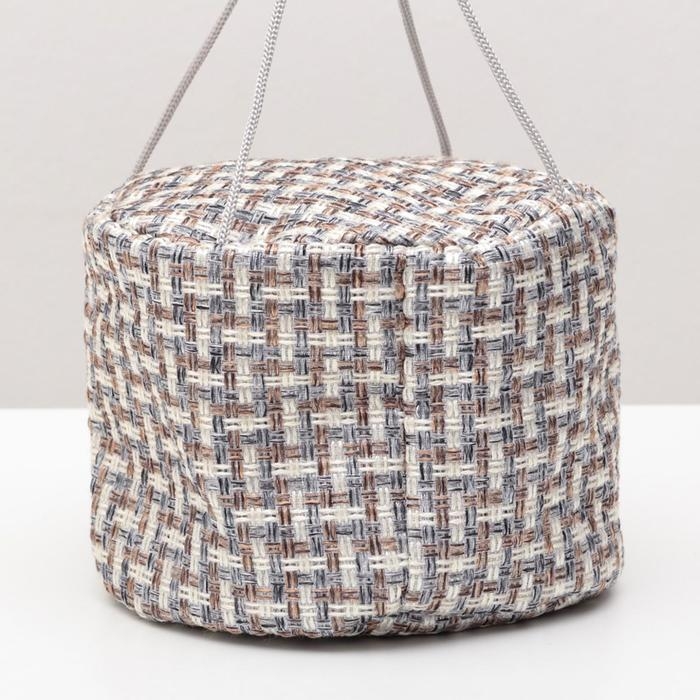 Подвесной дом для грызунов круглый, мебельная ткань, флис, 20 х 15 см, микс цветов Подвесной дом для грызунов круглый, мебельная ткань, флис, 20 х 15 см, микс цветов