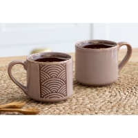 Кружка керамическая &laquo;Орнамент&raquo;, 320 мл, цвет бронзовый
