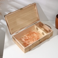 Ящик для хранения вина Доляна &laquo;Ливорно&raquo;, 35&times;20 см, на 2 бутылки