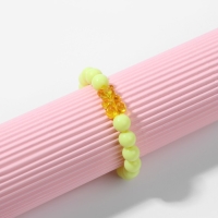 Браслет детский &laquo;Выбражулька&raquo; мармеладный мишка, цвет матовый жёлтый