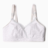 Бюстгальтер женский для кормления, цвет серый меланж, размер 75C