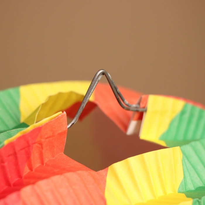 Шар бумажный декоративный "Радуга" диаметр 20 см, цв. разноцветный