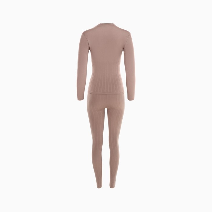 Термобельё женское (джемпер, леггинсы), цвет кофейный, размер 56 (2XL)