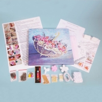 Мозаика из пайеток на холсте &laquo;Романтика дождя&raquo;