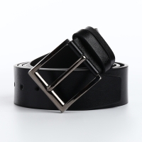 Ремень мужской &laquo;Великан&raquo;, ширина 4.5 см, винт, пряжка металл, цвет чёрный