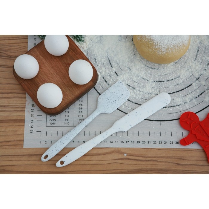 Лопатка Доляна &laquo;Гранит&raquo;, 21 см, цвет белый