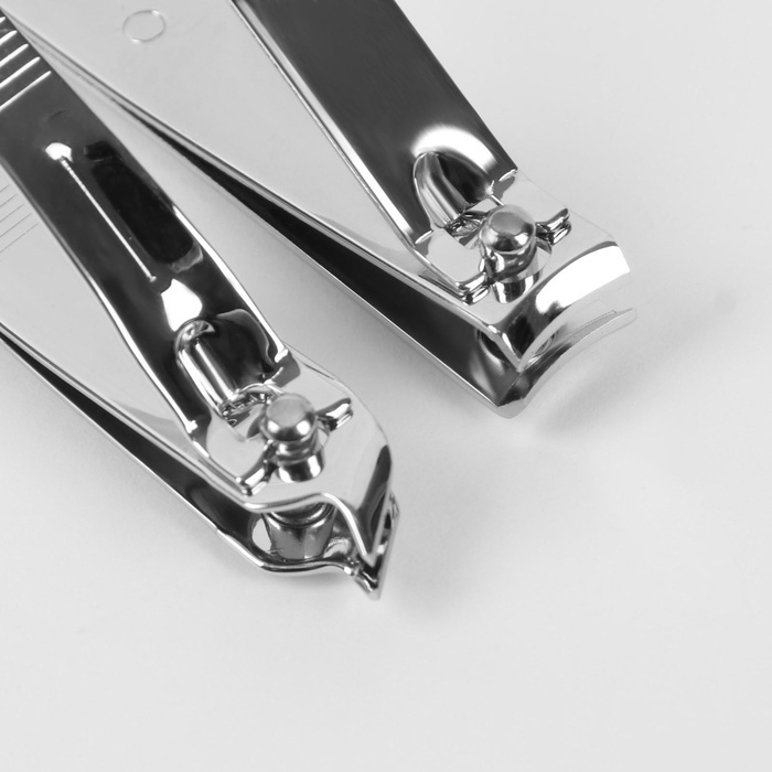 Набор маникюрный «Фактура», 8 предметов, в футляре, цвет чёрный Набор маникюрный «Фактура», 8 предметов, в футляре, цвет чёрный