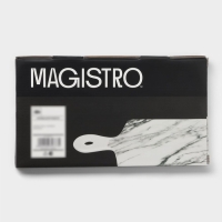 Блюдо фарфоровое для подачи Magistro Real Marble, 25&times;14 см