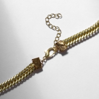 Колье "Жемчужина" овал, цвет белый в золоте, 40 см Колье "Жемчужина" овал, цвет белый в золоте, 40 см