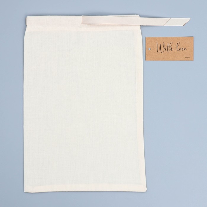 Мешочек подарочный из хлопка &laquo;Счастье&raquo;, 20 х 30 см +/- 1.5 см