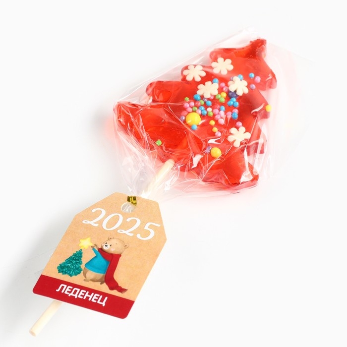 Новый год! Леденец на палочке, с посыпкой «Мишка», 25 г Новый год! Леденец на палочке, с посыпкой «Мишка», 25 г