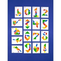 Головоломка &laquo;Танграм&raquo; с карточками (17 шт.)