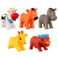 Набор резиновых игрушек для ванны &laquo;Ферма&raquo;, 5 шт, Крошка Я