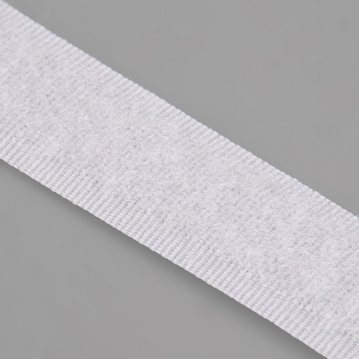 Липучка &laquo;Петля&raquo;, 20 мм &times; 25 &plusmn; 1 м, цвет белый