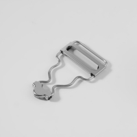 Застёжка для комбинезона, 25 мм, 10 шт, цвет серебряный Застёжка для комбинезона, 25 мм, 10 шт, цвет серебряный