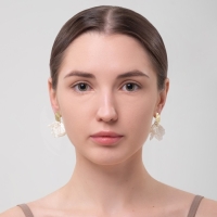 Серьги ассорти &laquo;Ветер&raquo; бабочка, малые, цвет белый в золоте