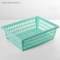 Корзина для хранения Полимербыт, пластик, 40&times;30&times;13 см, МИКС