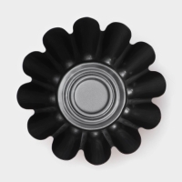 Форма для ромовой бабы и кулича &laquo;Бутон&raquo;, 14,5&times;6 см, антипригарное покрытие, цвет бордовый