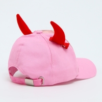 Кепка детская для девочки «Чертенок» аниме с заколками, р-р 52-54 5-7 лет Кепка детская для девочки «Чертенок» аниме с заколками, р-р 52-54 5-7 лет