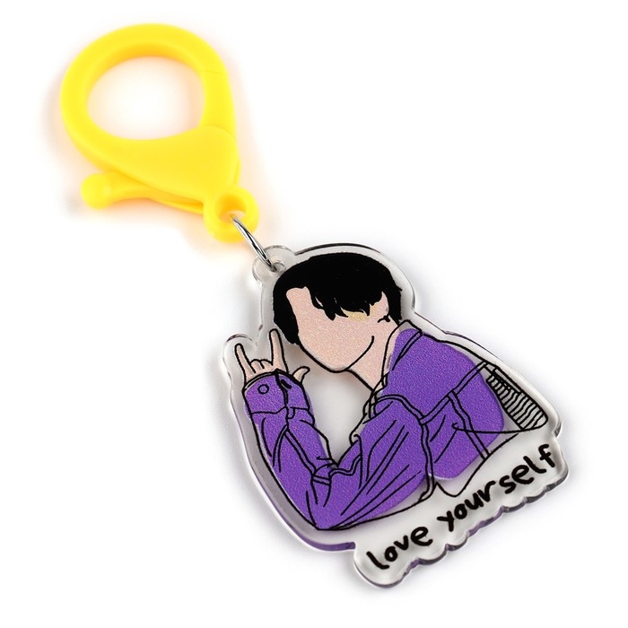 Брелок для ключей &laquo;love yourself&raquo;, 3,5 х 10 см