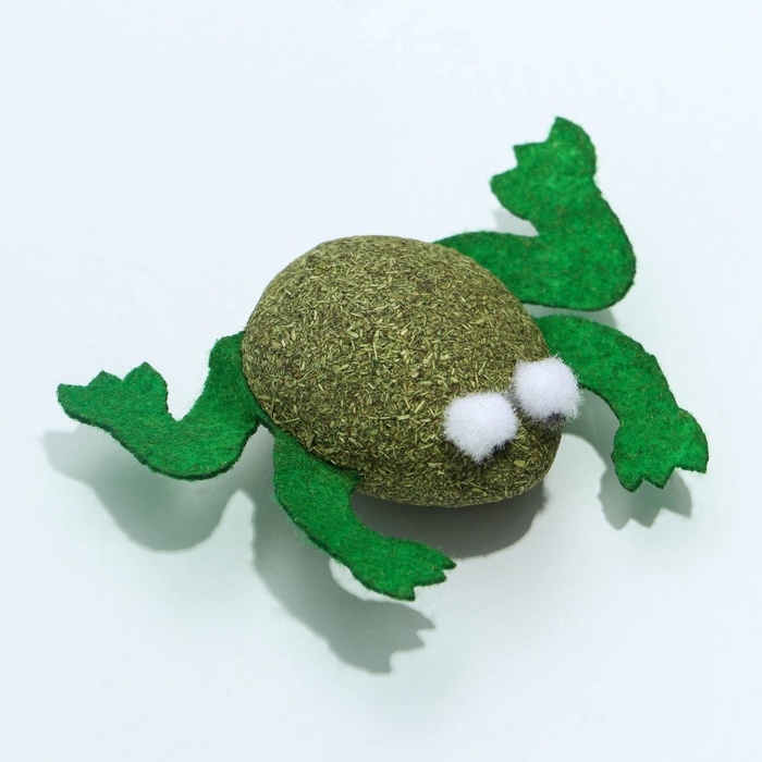 Игрушка для кошек &laquo;Лягушка&raquo; из кошачьей мяты, 4 х 3 см