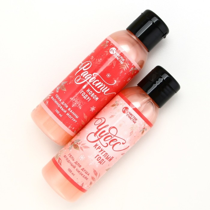 Подарочный набор косметики новогодний &laquo;Верь в мечту!&raquo;, гель для душа и пена для ванны, 2 х 100 мл, Новый Год