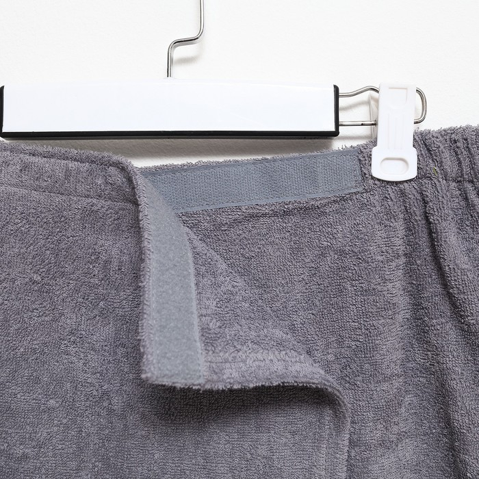 Парео для сауны "Экономь и Я", цвет серый, 68&times;150 см