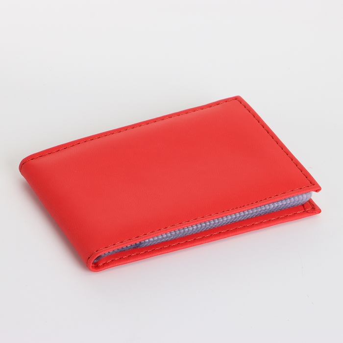 Визитница, 18 карт, цвет красный