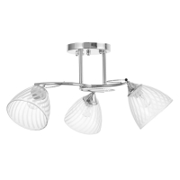 Люстра "Нора" 3х60Вт Е27 Хром 52х52х26см Люстра "Нора" 3х60Вт Е27 Хром 52х52х26см