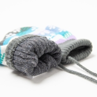 Варежки детские, цвет серый/полосочки, размер 14,5х6,7 Варежки детские, цвет серый/полосочки, размер 14,5х6,7