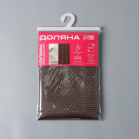 Штора для ванны Доляна &laquo;Шоколад&raquo;, 180&times;180 см, полиэстер