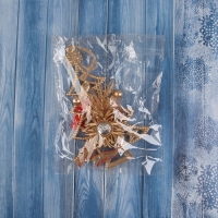 Украшение ёлочное "Ёлочка с цветком" 16х10 см, золото Украшение ёлочное "Ёлочка с цветком" 16х10 см, золото