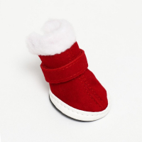 Ботинки "Кристмес", набор 4 шт, размер 3 (подошва 5 х 4 см), красные