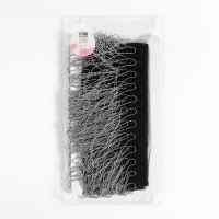 Тесьма металлизированная «Бахрома», 10 см, 4,5 ± 0,5 м, цвет чёрный Тесьма металлизированная «Бахрома», 10 см, 4,5 ± 0,5 м, цвет чёрный