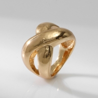 Кольцо металл &laquo;Тренд&raquo; бесконечность, объём, цвет золото, размер 18