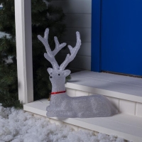 Светодиодная фигура &laquo;Олень благородный&raquo; 80 &times; 76 &times; 30 см, акрил, 176 LED, 8 режимов, 24 В, свечение белое