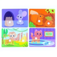 Развивающая игра на липучках &laquo;Изучаем животных. Кто что ест?&raquo;