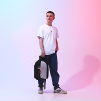 Рюкзак школьный текстильный Chaotic, 38х14х27 см, цвет чёрный/серый Рюкзак школьный текстильный Chaotic, 38х14х27 см, цвет чёрный/серый