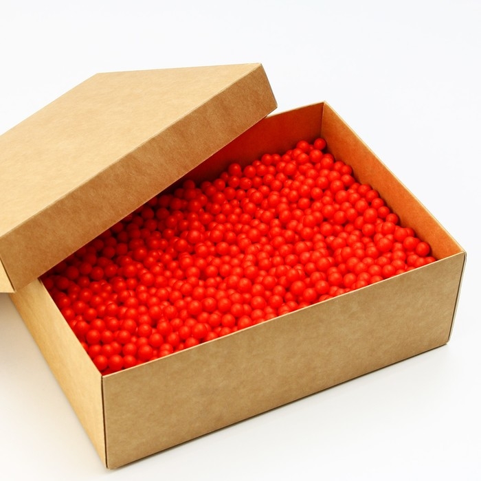 Наполнитель для шаров и подарков, упаковка, &laquo;Алые огни&raquo; , 15 х 26 см