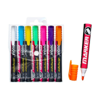 Набор меловых маркеров для стекла, 7 цветов, LED Набор меловых маркеров для стекла, 7 цветов, LED