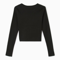 Лонгслив женский, цвет чёрный, размер 42-44 Лонгслив женский, цвет чёрный, размер 42-44