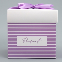 Коробка подарочная складная, упаковка, &laquo;Present&raquo;, 15 х 15 х 15 см