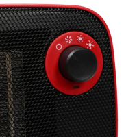 Тепловентилятор Centek CT-6022, керамический, настольный, 1500 Вт, 15 м&sup2;, красный