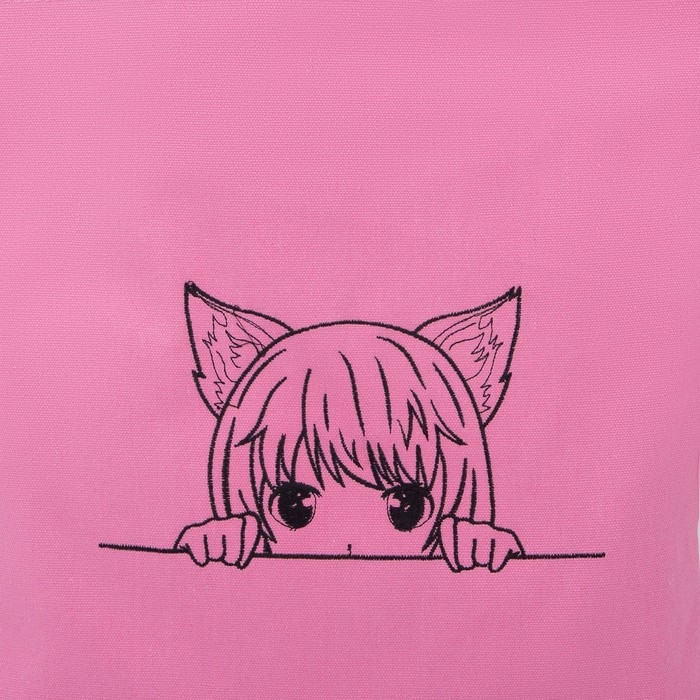 Шопер детский для девочки «Девочка», 35 х 0,5 х 40 см, вышивка, розовый Шопер детский для девочки «Девочка», 35 х 0,5 х 40 см, вышивка, розовый