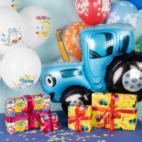 Шар латексный 12" &laquo;Буба&raquo;, белый, пастель, 1-сторонний, набор 25 шт., МИКС