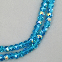 Бусины из стекла, набор 72 шт., размер 1 шт. &mdash; 8 мм, цвет голубой