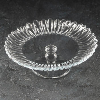 Блюдо на ножке стеклянное Aurora, d=20,5 см