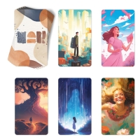 Арт-терапия &laquo;Путь к мечте&raquo; с МАК, 50 карт (7х12 см), холст (22х16,5 см), краски (6 цветов), кисть, 16+