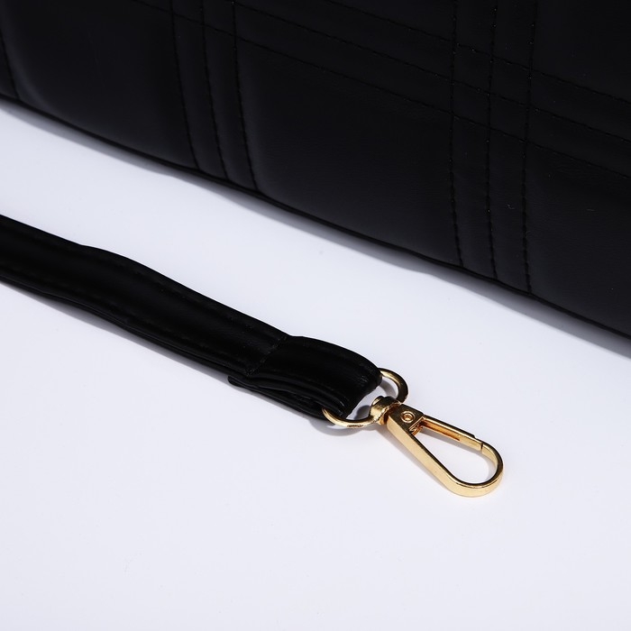 Сумка женская тоут на молнии, цвет чёрный