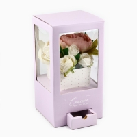 Коробка подарочная для цветов с вазой из МГК складная, упаковка, «Спасибо, что ты есть», 16 х 23 х 16 см Коробка подарочная для цветов с вазой из МГК складная, упаковка, «Спасибо, что ты есть», 16 х 23 х 16 см